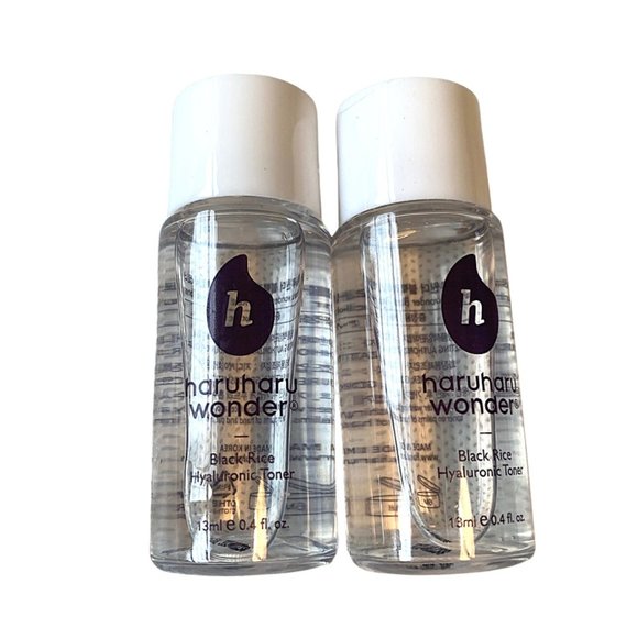HaruHaru Other - HaruHaru Wonder Black Rice Hyaluronic Toner 13ml Mini  LOT OF 2  NEW